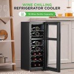 Dual-Zone Wine Cooler with Digital Touch Control