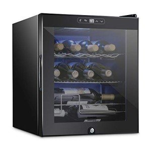 12 Bottle Wine Cooler with Lock and Digital Control