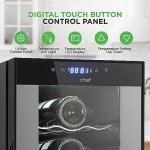 Dual-Zone Wine Cooler with Digital Touch Control