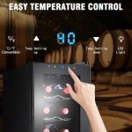 12 Bottle Wine Cooler with Digital Control