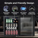 COWSAR 2.65 Cu.ft Quiet Mini Wine Cooler