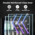COWSAR 2.65 Cu.ft Quiet Mini Wine Cooler