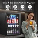 COWSAR 2.65 Cu.ft Quiet Mini Wine Cooler