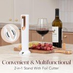 Battery-Operated Electric Wine Opener with Stand
