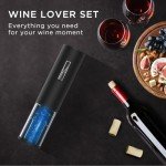 Electric Wine Opener Set with Blue LED Indicator