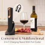 Electric Wine Opener Set with Charger & Cutter