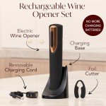 Electric Wine Opener Set with Charger & Cutter