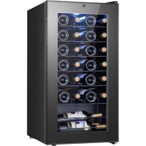 28-Bottle Wine Cooler with Digital Control & Lights