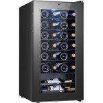 28-Bottle Wine Cooler with Digital Control & Lights
