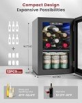 Mini Beverage Cooler with Glass Door - 24 Cans