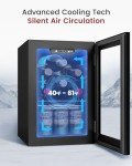 Mini Beverage Cooler with Glass Door - 24 Cans