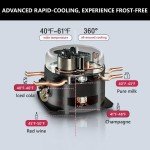 Icyglee 100 Can Mini Beverage Cooler with Glass Door