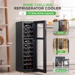 27-Bottle Dual-Zone Wine Cooler with Touch Control
