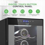 27-Bottle Dual-Zone Wine Cooler with Touch Control