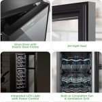 27-Bottle Dual-Zone Wine Cooler with Touch Control