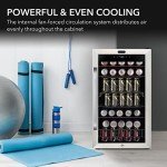 Stainless Steel Mini Wine Refrigerator with Lock
