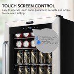 Stainless Steel Mini Wine Refrigerator with Lock