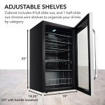 Stainless Steel Mini Wine Refrigerator with Lock
