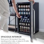 Stainless Steel Mini Wine Refrigerator with Lock