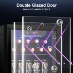 12-Bottle Wine and Beverage Cooler with Glass Door