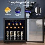 12-Bottle Wine and Beverage Cooler with Glass Door