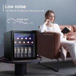 12-Bottle Wine and Beverage Cooler with Glass Door