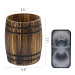 Vintage Wine Barrel Utensil Holder Crock