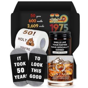 Vintage 1975 Wine Glass and Fun Gift Set