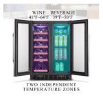 Dual Zone 18-Bottle Wine and Beverage Cooler