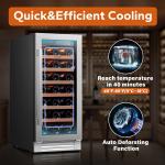 Ca'Lefort 15'' Freestanding Wine Cooler for 33 Bottles