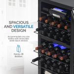 Newair Dual Zone Wine Fridge with Racks
