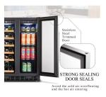 Dual Zone 18-Bottle Wine and Beverage Cooler