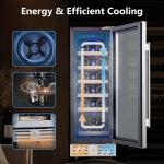 Kalamera 12-Inch Wine Refrigerator for 18 Bottles