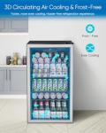 126 Can Beverage Cooler with Glass Door