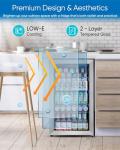 126 Can Beverage Cooler with Glass Door