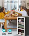 126 Can Beverage Cooler with Glass Door
