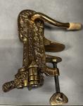 Vintage Brass Table Mount Wine Bottle Opener