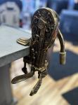 Vintage Brass Table Mount Wine Bottle Opener
