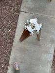 Antique Brass Wine Bottle Opener with Stand