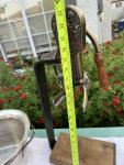 Antique Brass Wine Bottle Opener with Stand