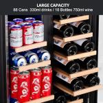 24-Inch Dual Zone Wine Cooler with Glass Door