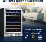 NewAir 46-Bottle Dual Zone Wine Cooler