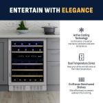 NewAir 46-Bottle Dual Zone Wine Cooler