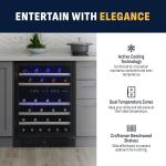 Newair 24" Dual Zone Built-in Wine Fridge