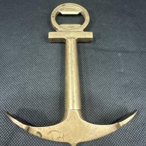 Antique Style Brass Boat Anchor Wine Opener