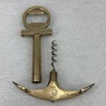 Antique Style Brass Boat Anchor Wine Opener