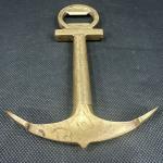 Antique Style Brass Boat Anchor Wine Opener