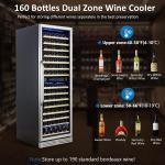 Dual Zone Wine Cooler for 160 Bottles