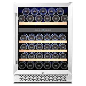 Yeego 24" Dual Zone Wine Cooler Refrigerator