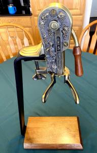 Rogar Estate Brass Wine Bottle Opener with Re-Corking